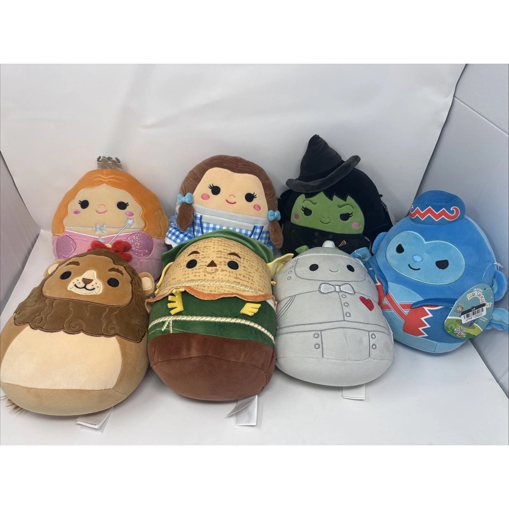 Squishmallows The Wizard Of Oz 85th Anniversary 8" COMPLETE SET OF SEVEN NEW